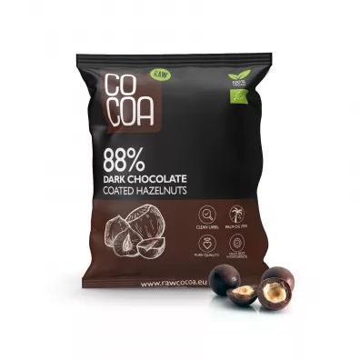 Cocoa Orzechy laskowe w czekoladzie ciemnej 88 % 70 g Bio