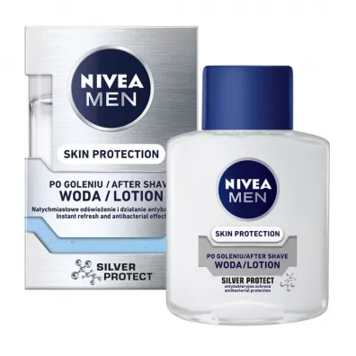 Nivea Woda po goleniu Silver Protect 100 ml