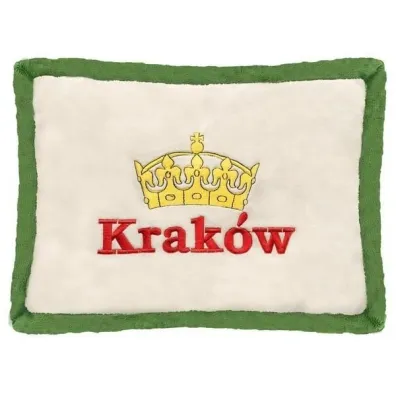 Poduszka Krak�w zielona 34x24cm