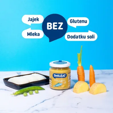 Smileat S�oiczek z dorszem, bio ziemniakami i bio warzywami 6 m+ 230 g Bio