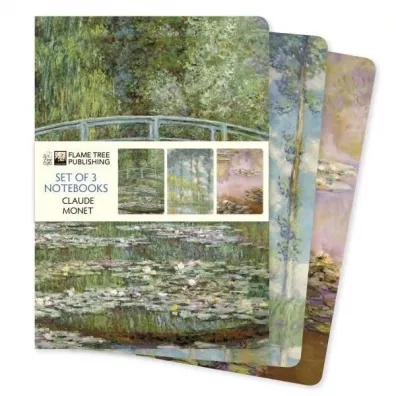 Zestaw 3 notatnikw A5 Claude Monet