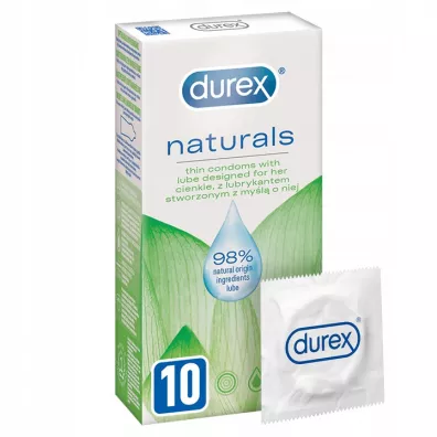 Durex Naturals cienkie prezerwatywy z lubrykantem stworzone z my�l� o niej 10 szt.