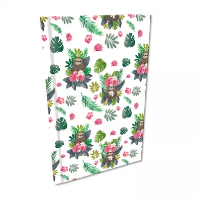 Bee-bee Notes A5 Soft Touch Leniwce Girls kratka