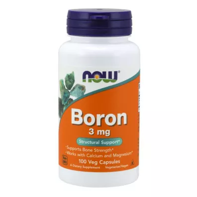 Now Foods Boron 3 mg Suplement diety 100 kaps.
