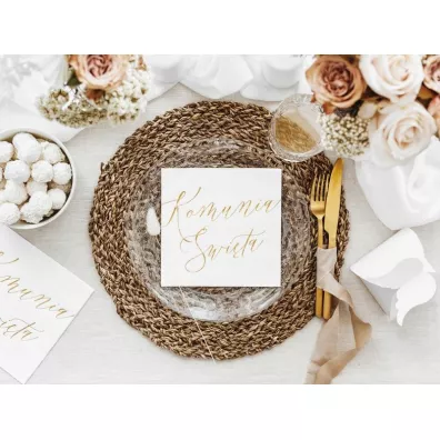 PartyDeco Serwetki Komunia �wi�ta 33x33 cm