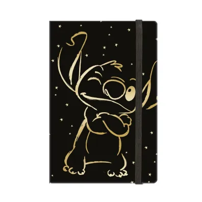 Notes A5 80k. w lini� z gumk� Disney Gold Stitch wz�r 3