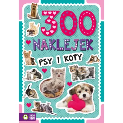 300 naklejek. Psy i koty