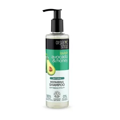 Organic Shop Natural Repairing Shampoo naturalny regeneruj�cy szampon do w�os�w Avocado & Honey