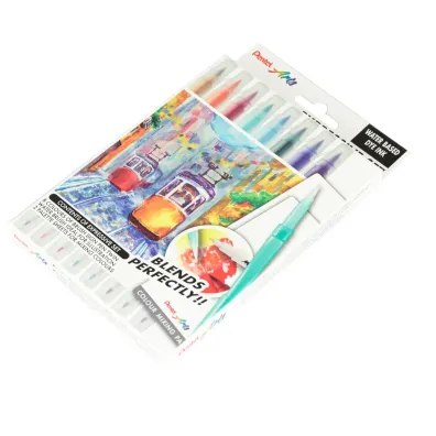 Pentel Pisaki p�dzelkowe Brush SESW30-ST8LSPL 8 kolor�w