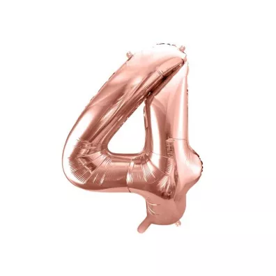 PartyDeco Balon foliowy 4 r�owe z�oto 86cm