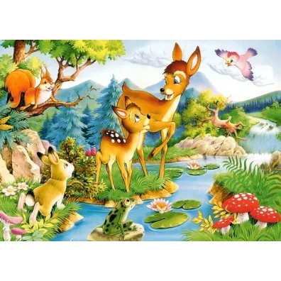 Puzzle 120 el. Ma�y bambi Castorland