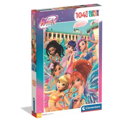 Puzzle 104 el. Maxi SuperColor. Winx Clementoni