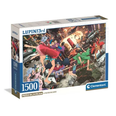 Puzzle 1500 el. Compact Lupin III Clementoni