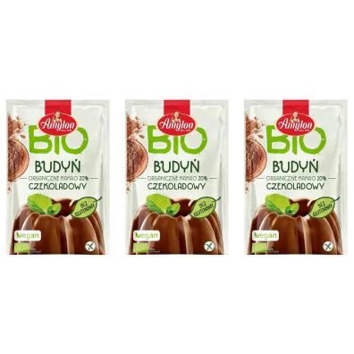 Amylon Budy� czekoladowy bezglutenowy Zestaw 3 x 40 g Bio