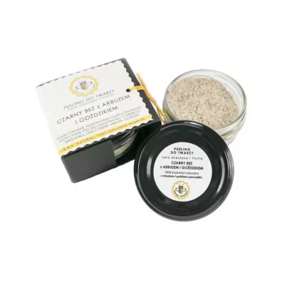 Miodowa Mydlarnia Peeling do twarzy. Czarny bez z arbuzem i godzikiem 25 g