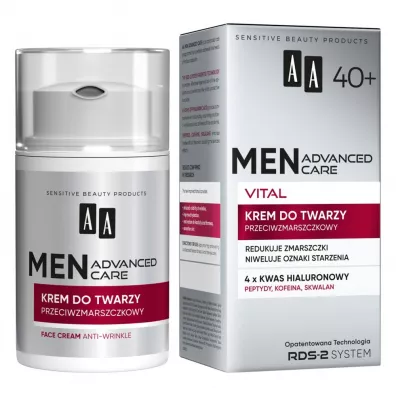 Aa Men Advanced Care Vital 40+ krem do twarzy przeciwzmarszczkowy 50 ml