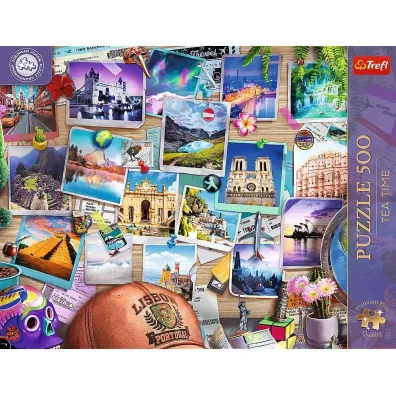 Puzzle 500 el. Tea Time: Wspomnienia z podr�y Trefl