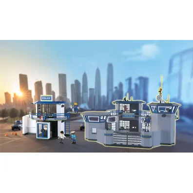 Playmobil City Action Posterunek policji z miejscem przes�ucha� 71874