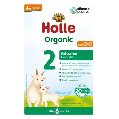 Holle Mleko nast�pne kozie 2 dla niemowl�t po 6. miesi�cu 400 g Bio