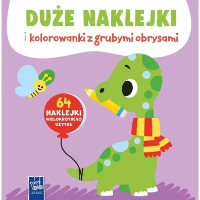 Du�e naklejki i kolorowanki z grubymi obrysami. ��w