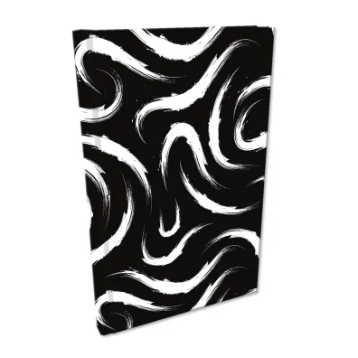 Bee-bee Notes A5 Soft Touch Maziaje czarne kratka