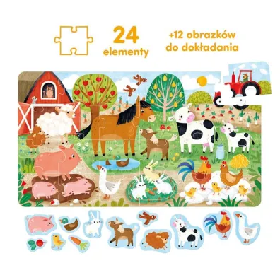 Weso�e puzzle 24 el. Wie� Bright Junior Media