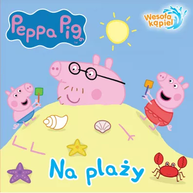 Na pla�y �winka Peppa weso�a k�piel