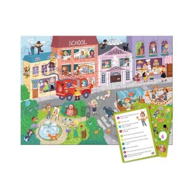 Puzzle 60 el. Wimmel -The town of professions Dodo