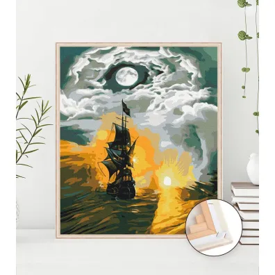 Twoje Hobby Malowanie po numerach - Statek w burzy 40x50cm