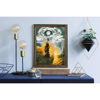 Twoje Hobby Malowanie po numerach - Statek w burzy 40x50cm