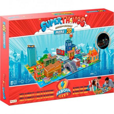 Puzzle 3D SuperThings. Kaboom City Magic Box
