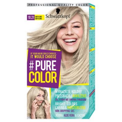 Schwarzkopf Pure Color farba do włosów w żelu trwale koloryzująca 10.21 Baby Blond