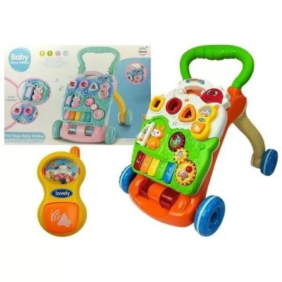 Pchacz edukacyjny z pianinkiem Leantoys