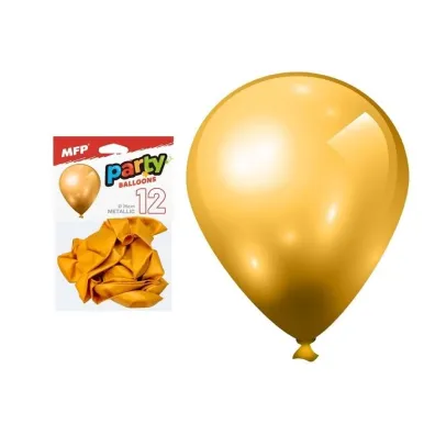 MFP Balon dmuchany metal z�oty 26cm