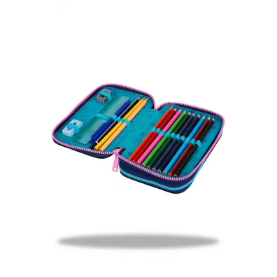 CoolPack Pi�rnik podw�jny z wyposa�eniem Jumper 2 Stitch Blue