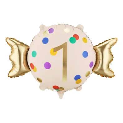 PartyDeco Balon foliowy Cukierek   1  , 61x37 cm, mix  1 op. / 1 szt.