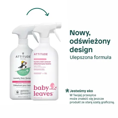 Attitude Little Ones, Odplamiacz do ubranek dziecicych, bezzapachowy 800 ml
