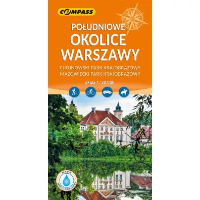 Po�udniowe okolice Warszawy mapa laminowana skala 1 : 50 000