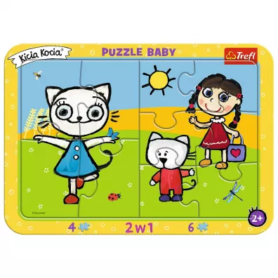 Puzzle Ramkowe Baby Szcz�liwa Kicia Kocia Trefl