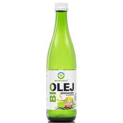 Bio Food Olej rzepakowy do smażenia bezglutenowy 500 ml Bio