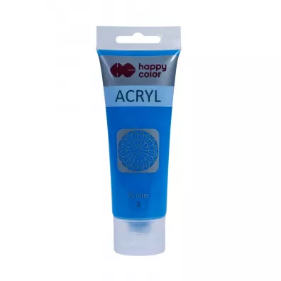 Happy Color Farba akrylowa niebieska 75ml