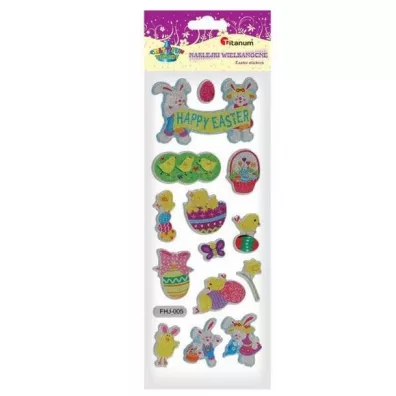 Titanum Naklejki wypuk�e Happy Easter mix