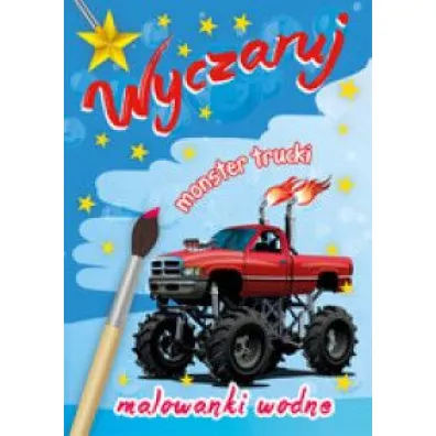 Malowanka Wodna A4 Wyczaruj monster trucki. Malowanki wodne SKRZAT 158126