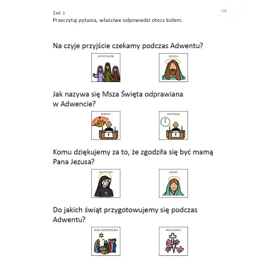 Poznaj� Jezusa. Karty pracy dla uczni�w ze specjalnymi potrzebami edukacyjnymi i trudno�ciami w komunikowaniu si�. Cz�� 2