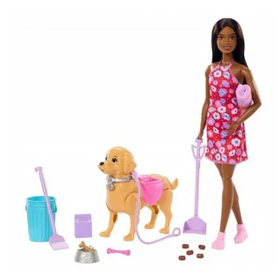 Barbie Spacer z pieskiem czy�cioszkiem Mattel