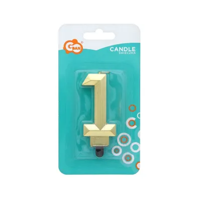 Godan �wieczka Cyfra 1 Diament 7.6cm