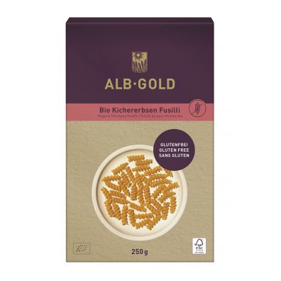 Alb-Gold Makaron z ciecierzycy świderki bezglutenowy 250 g Bio