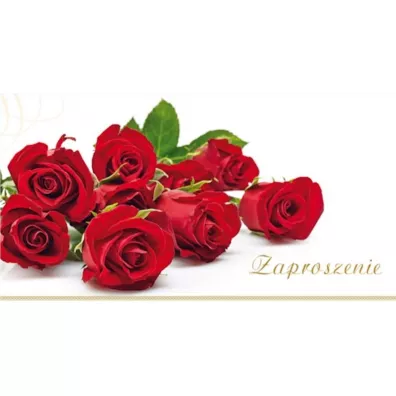 Stamp Zaproszenia Flowers nr 03 10 szt.