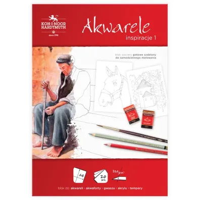 Koh-I-Noor Blok Akwarele Inspiracje A4 20 arkuszy