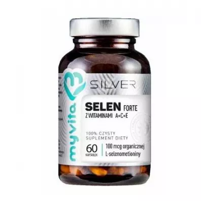 MyVita Silver Pure 100% Selen 100mcg - suplement diety 60 kaps.